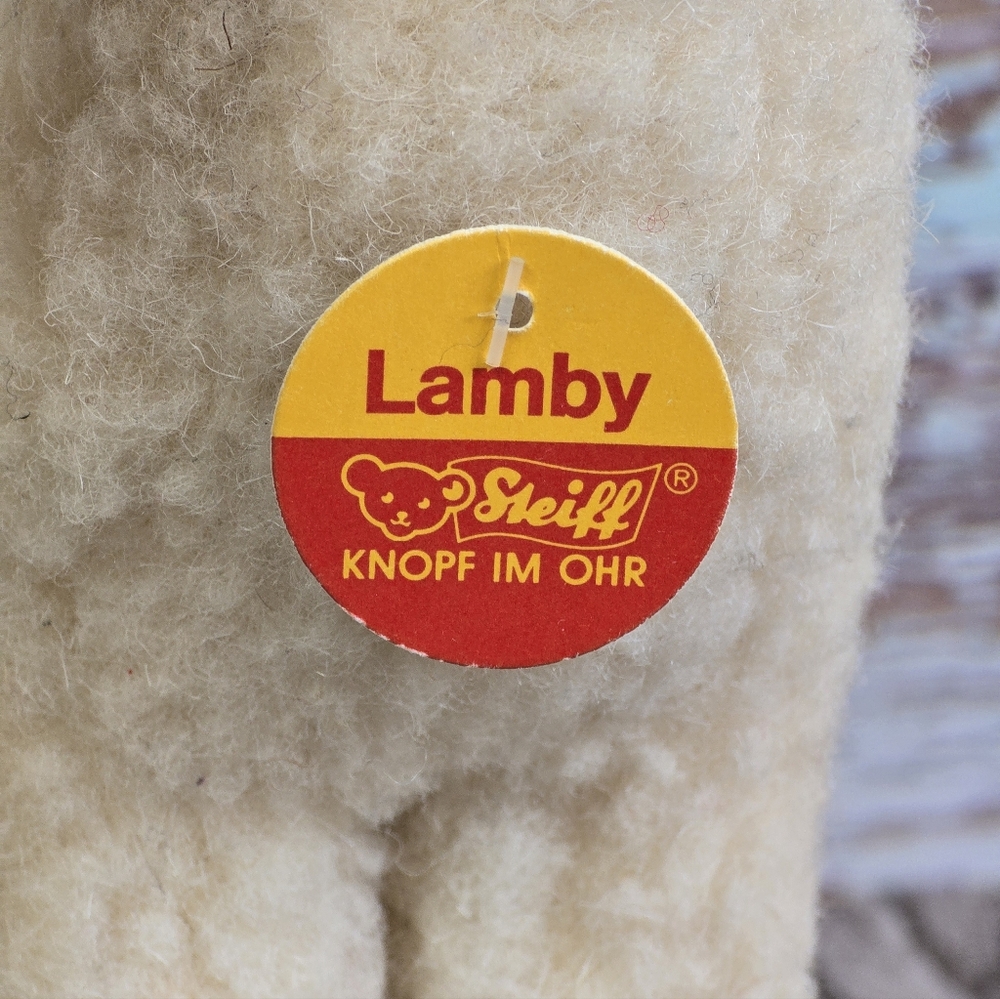 *VTG* STEIFF Small Wool Lamb Plush, Vintage Lamby Plush By Steiff - Picture 2 of 11